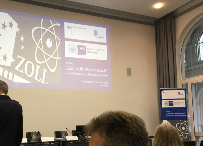 Exportkontrolle und Technologietransfer in der Wissenschaft – Zollforum in Hamburg