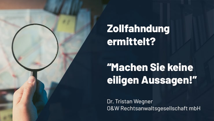 Zollfahndung ermittelt? Dann sprechen Sie unsere Strafverteidiger im Zollrecht.